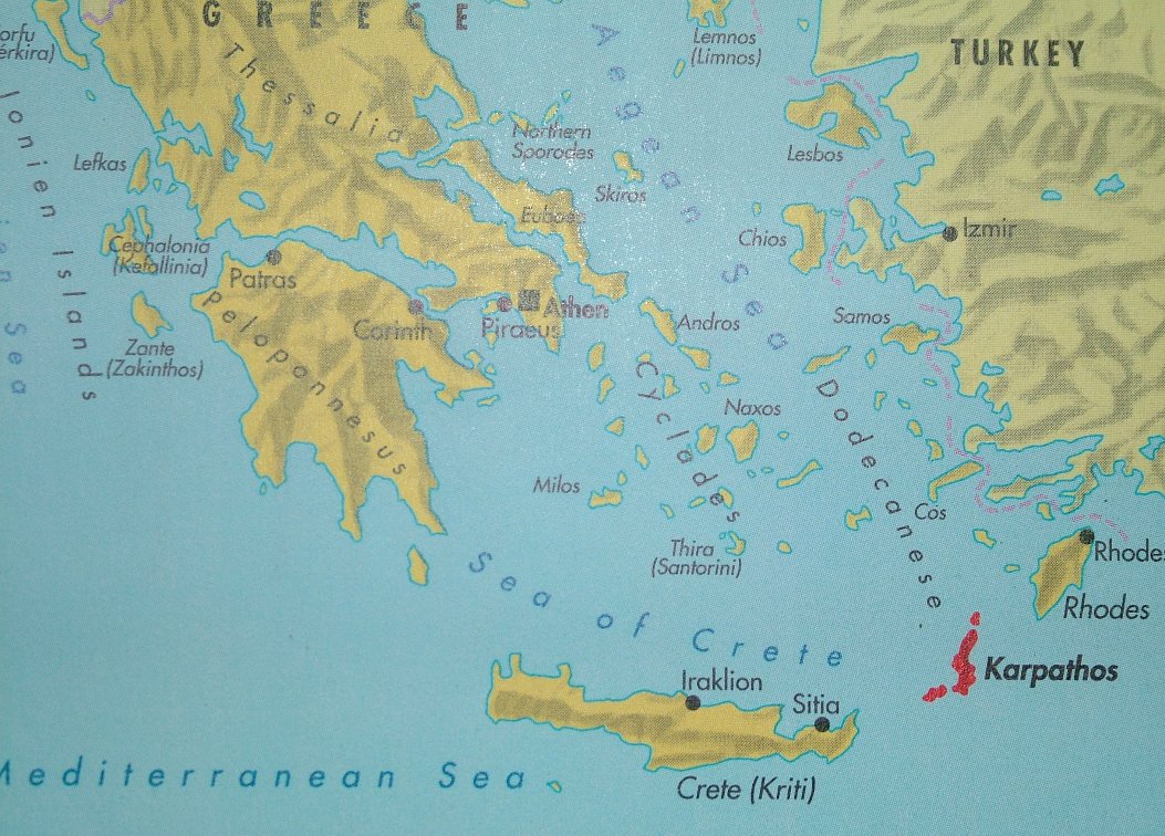 Karpathos Map